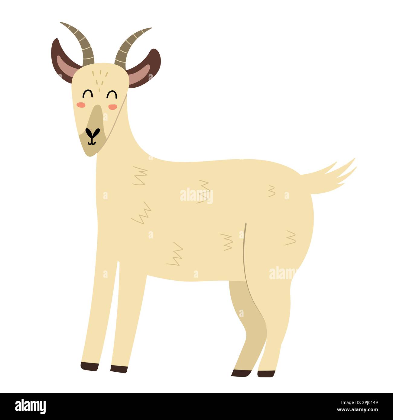 Funny Goat Stock Illustration - Download Image Now - Goat, Nanny Goat,  Cartoon - iStock