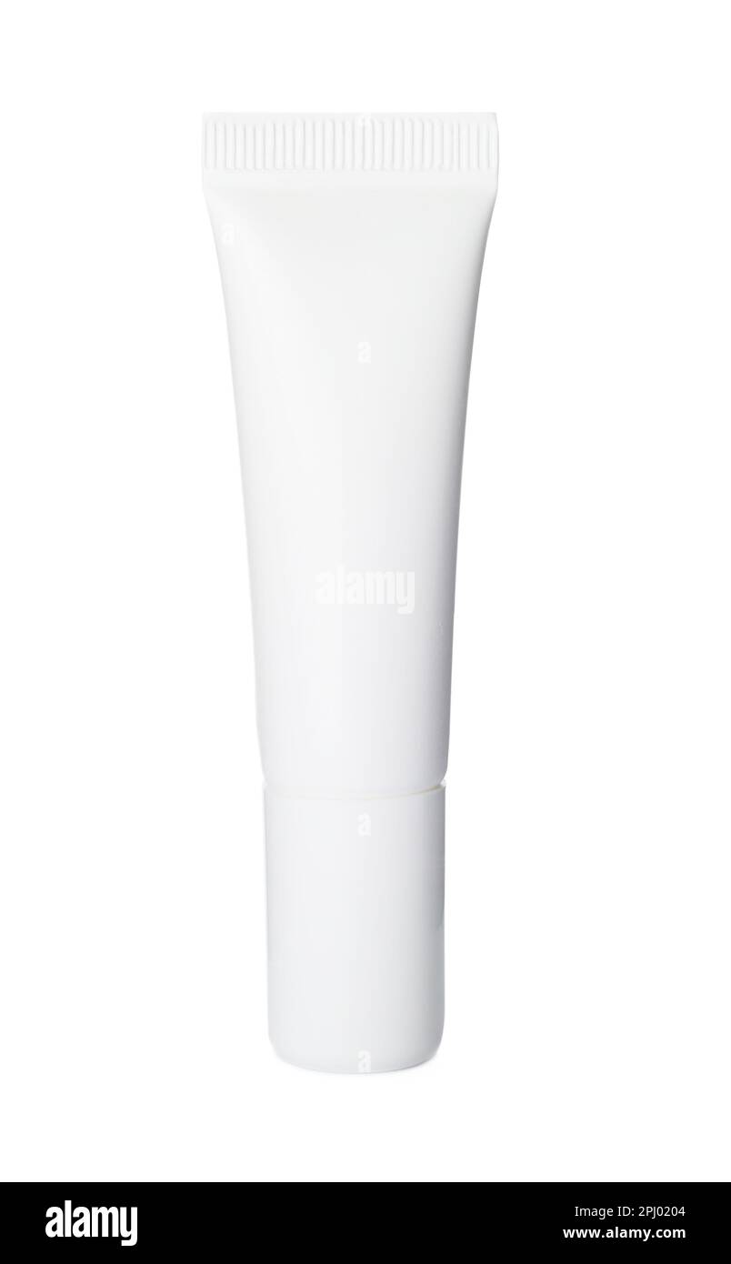 Blank tube of cosmetic product isolated on white Stock Photo - Alamy