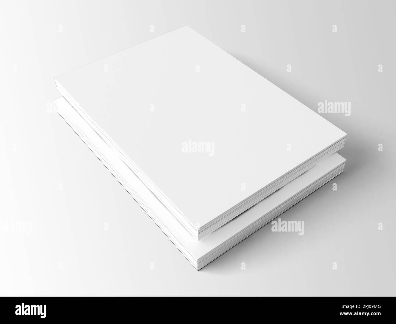 A4 Paper 3D Rendering on Isolated Background Stock Photo - Alamy