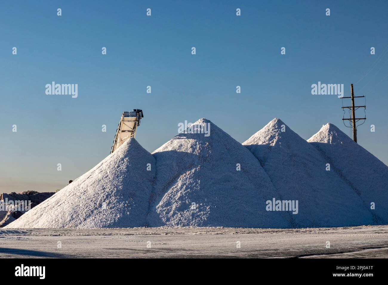 Loving, New Mexico, United Salt Corporation harvests salt from 2000