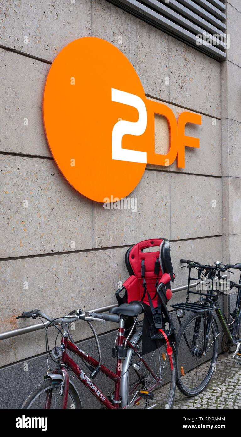 ZDF Hauptstadtstudio am Zollernhof, Unter den Linden, Berlin, Germany Stock Photo