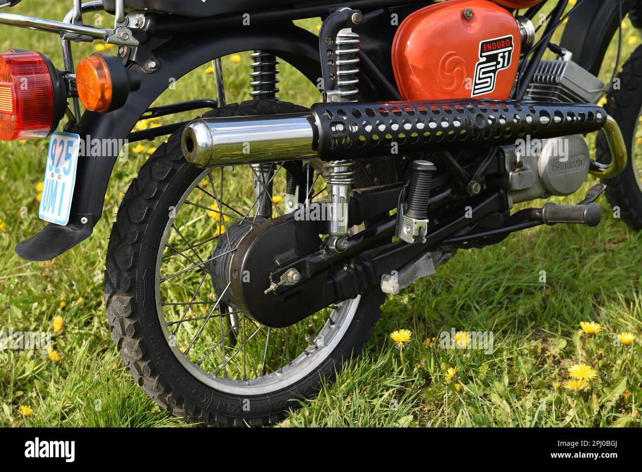 Oldtimer, DDR Moped, Mokick Simson Enduro S 51, Suhl, Thuringia, Germany  Stock Photo - Alamy