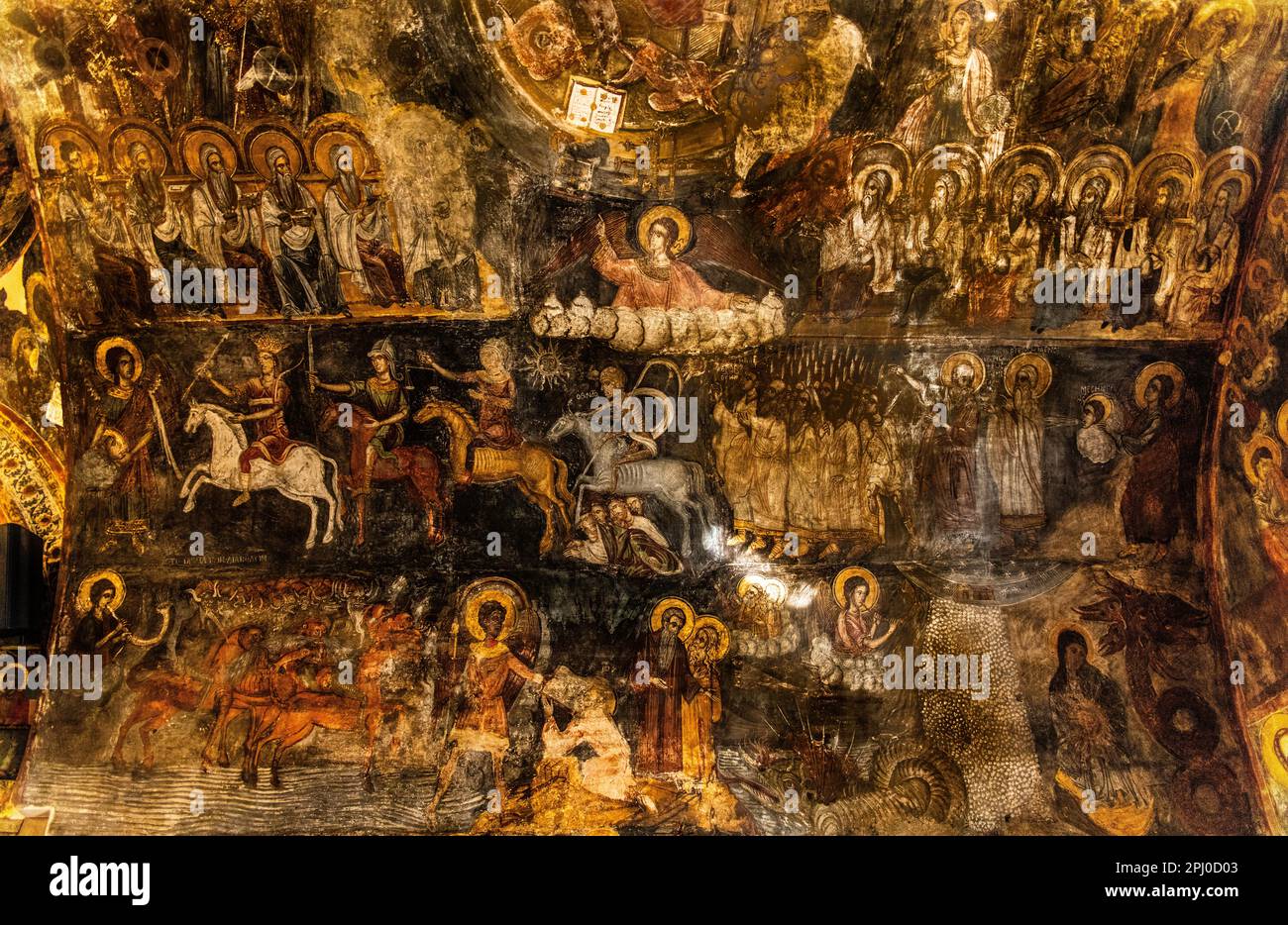 Depictions of the Apocalypse, cross-domed church of Kimissis tis ...