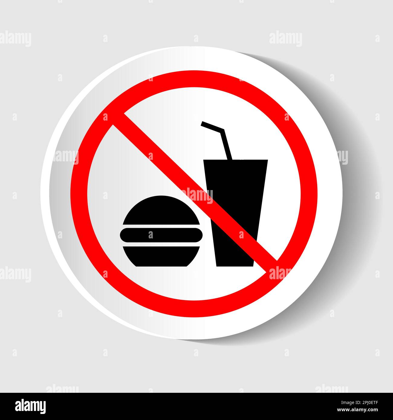 No eat and drink signs.Vector illustration Stock Vector Image & Art Alamy