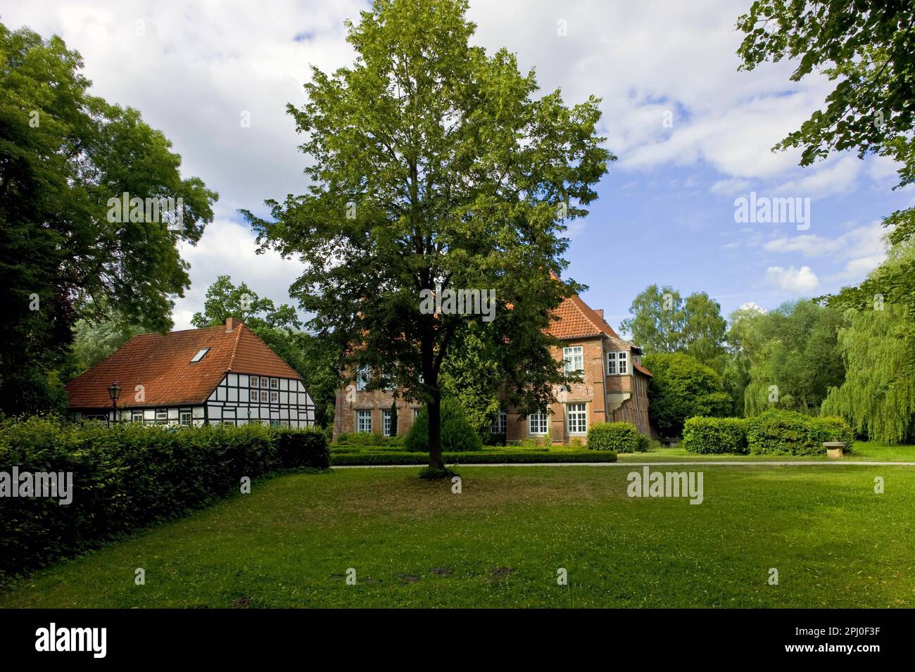 The knights castle Haus Blomendal in Bremen Blumenthal, Germany Stock Photo