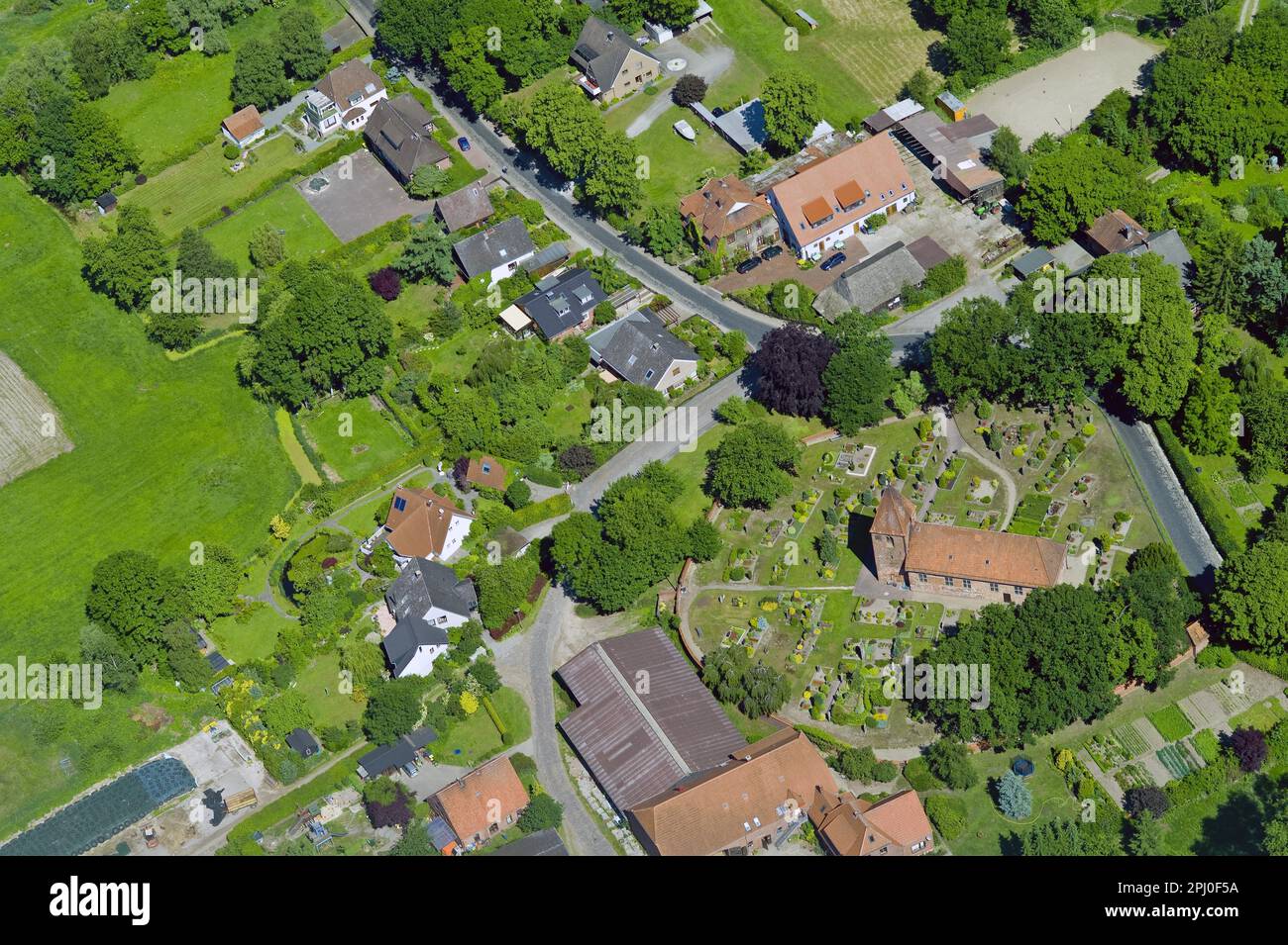The village of Wasserhorst in Bremen Lesum, Germany Stock Photo Alamy