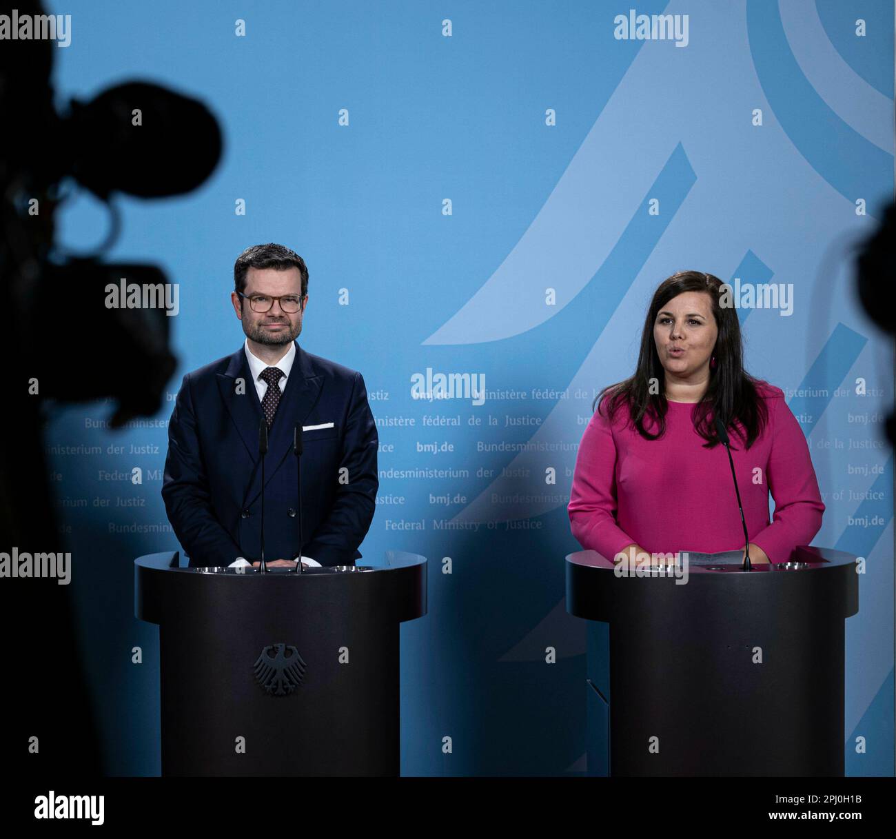 Marco Buschmann (FDP), Federal Minister of Justice, and Anna Gallina 