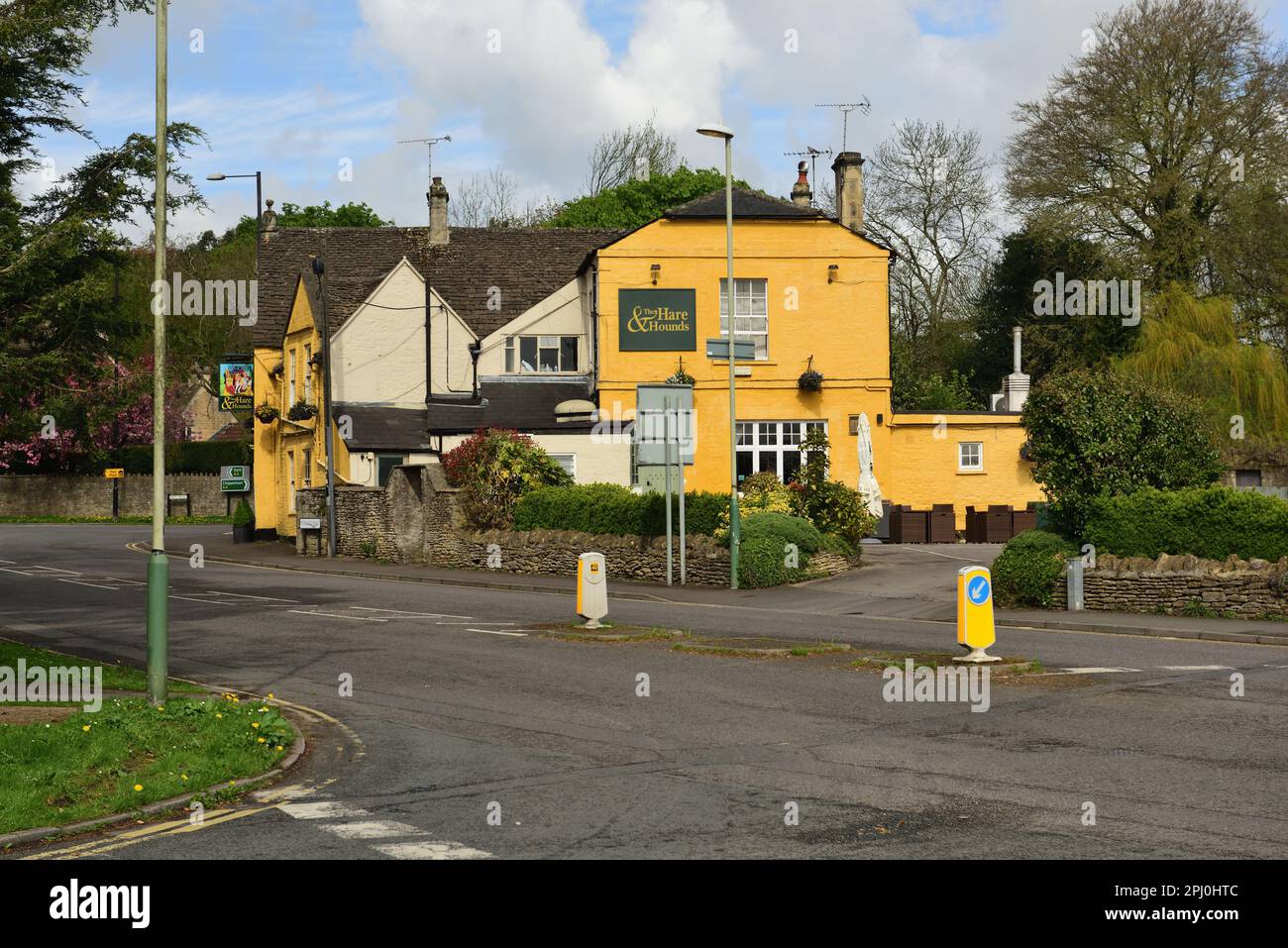 The Hare & Hounds pub at Pickwick, which has historical connections ...
