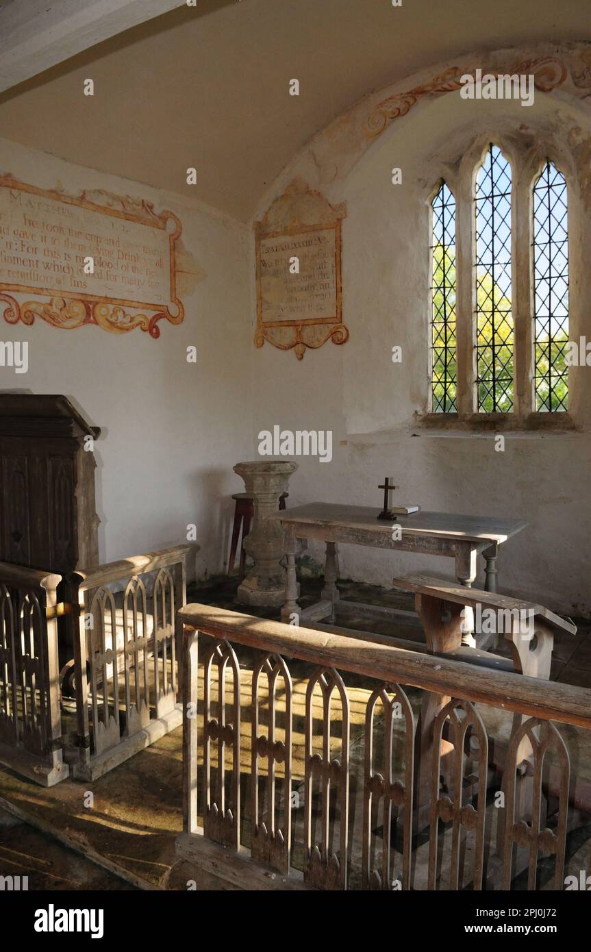 The interior of Waterhay Chancel, part of the original All Saints ...