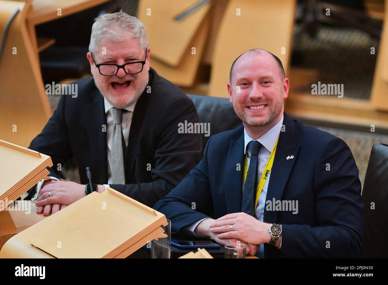 secretary for wellbeing economy hires stock photography and