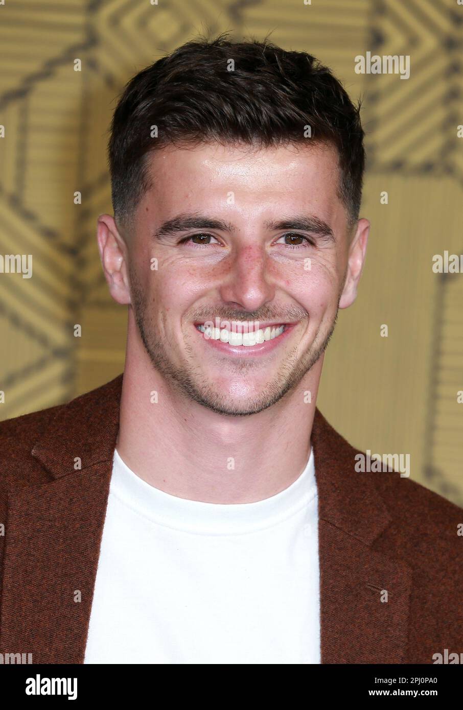 Mason Mount attends the "Black Panther Wakanda Forever" European Premiere. (Photo by Fred Duval