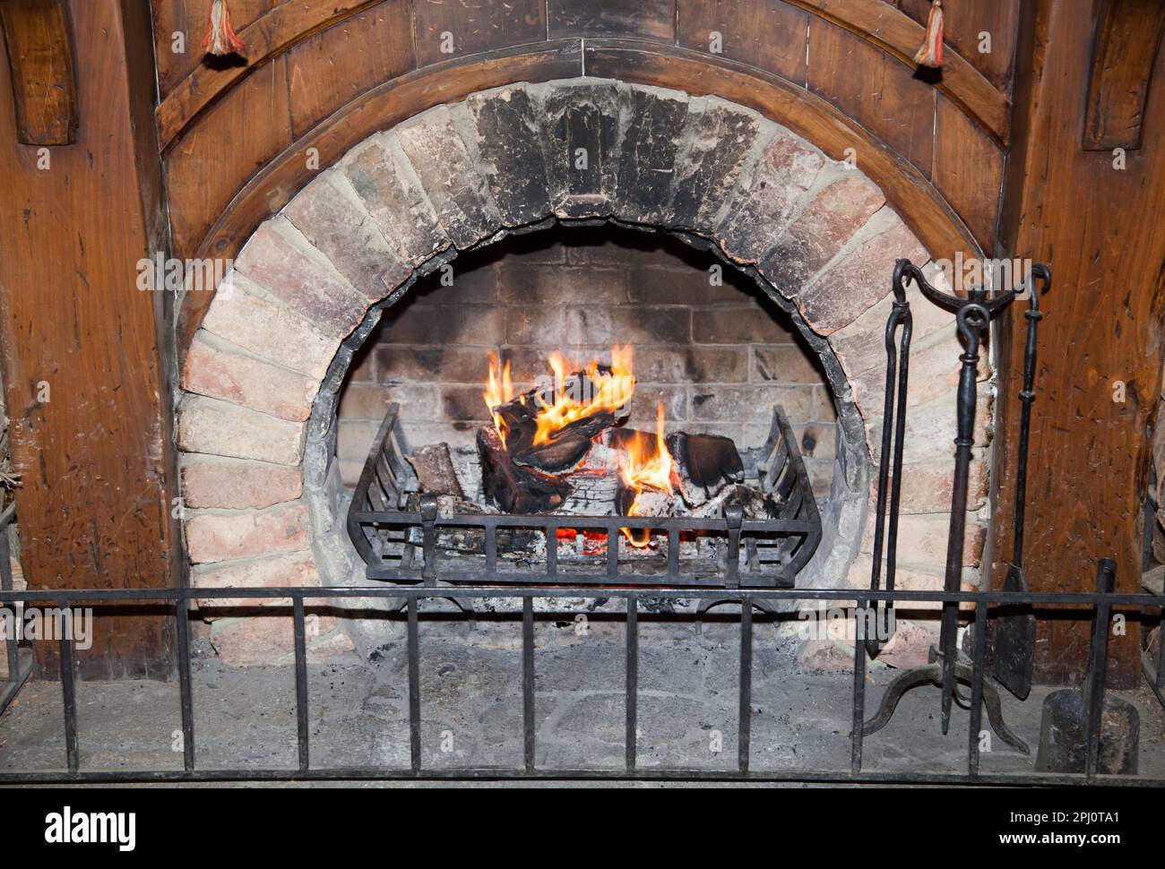 View fireplace fire burning new hi-res stock photography and images - Alamy