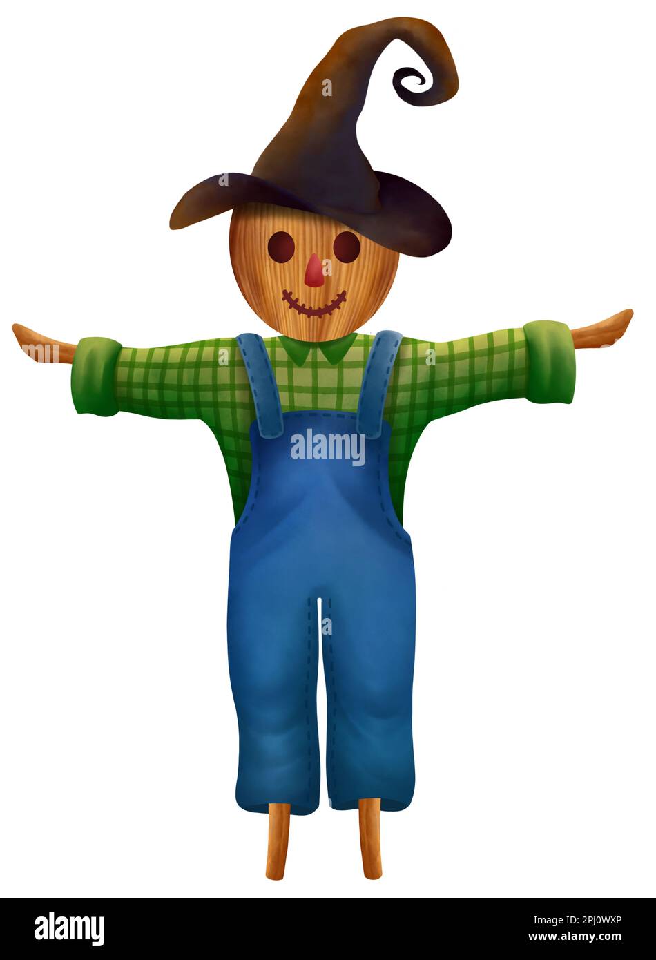 happy scarecrow clipart