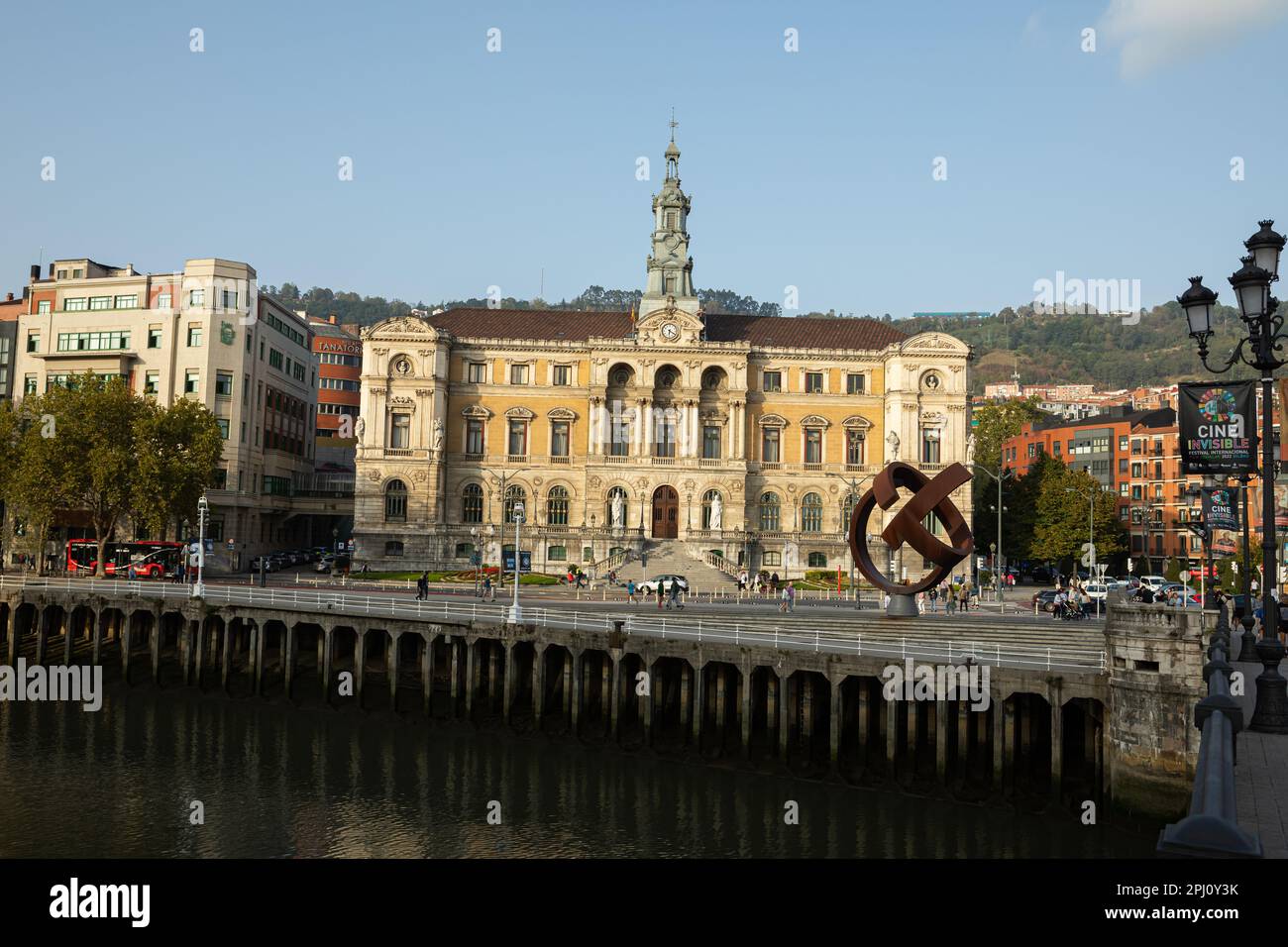 Bilbao City Hall building - Bilboko Udaletxea in Bilbao, Basque Country, Spain Stock Photo
