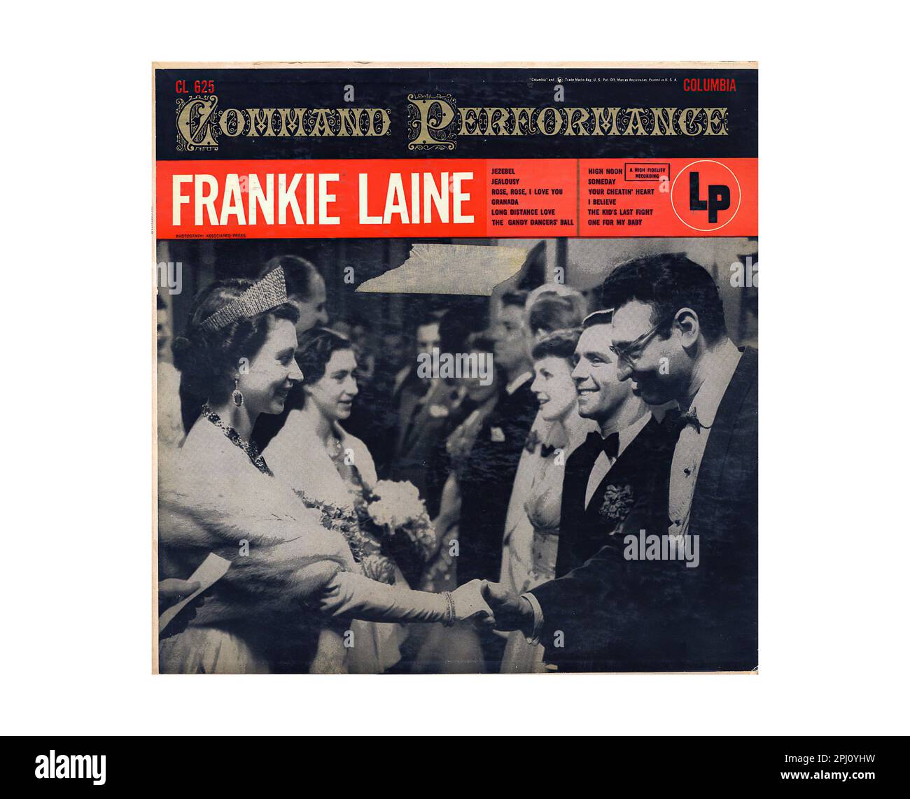Frankie Laine - Command Performance - Vintage Jazz Music Vinyl Record Stock Photo