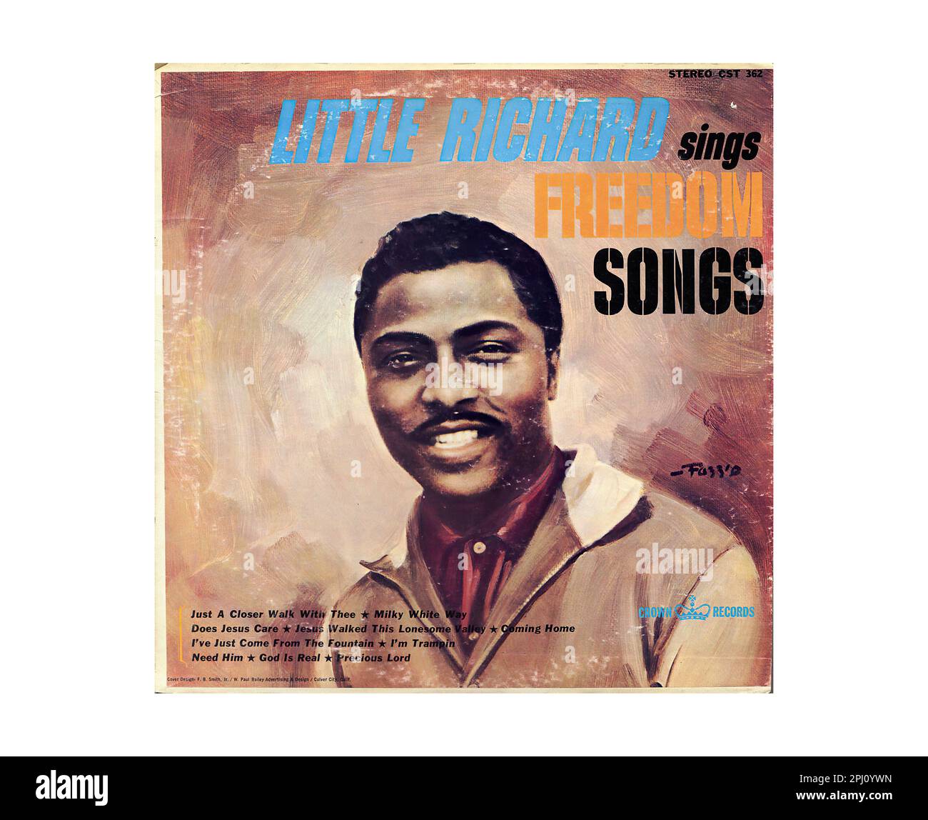 Little Richard - Sings Freedom Songs - Vintage L.P. Music Vinyl Record Stock Photo