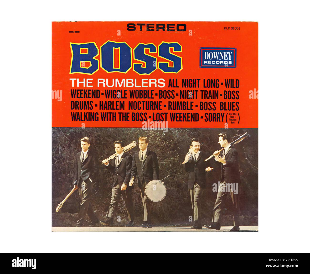 Rumblers - Boss - Vintage Surf Music Vinyl Record L.P Stock Photo