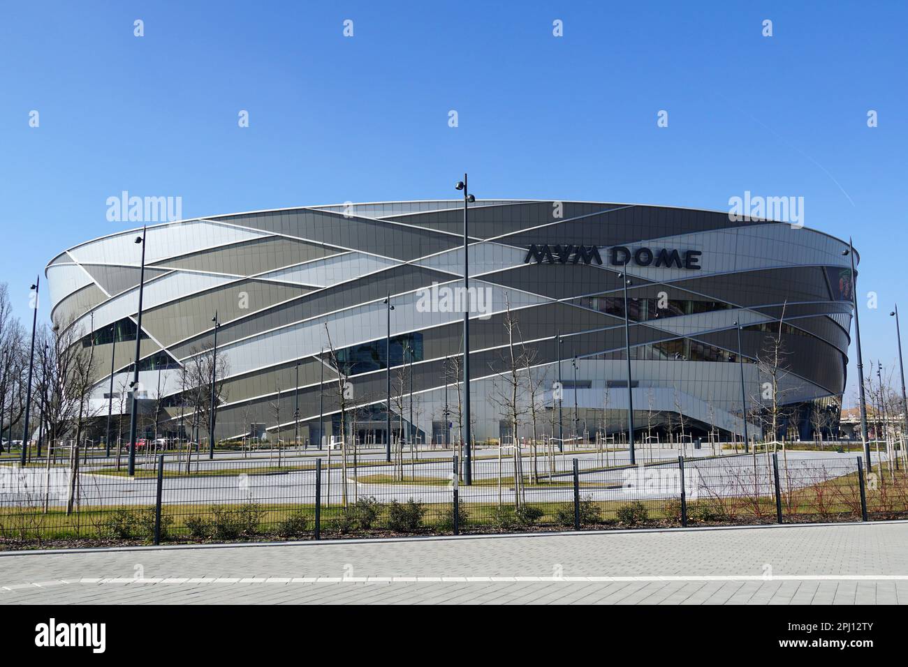 MVM Dome, Budapest Handball Sports Hall, Budapest Multifunctional Arena, Budapesti Kézilabda Sportcsarnok, Budapest, Hungary, Magyarország, Europe Stock Photo