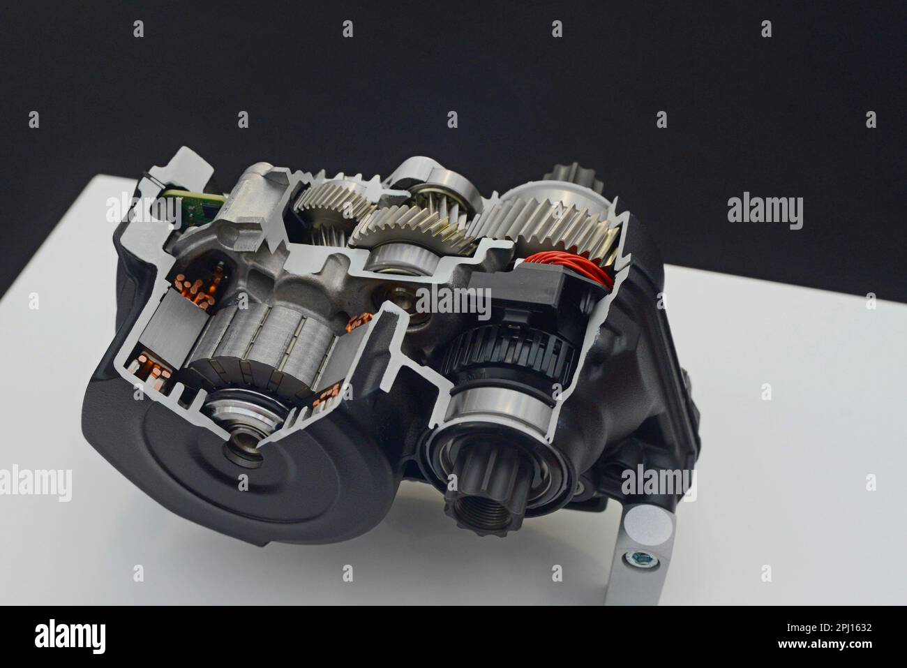 Bosch electric bicycle motor cut away on display at the International Cargo Bike Festival