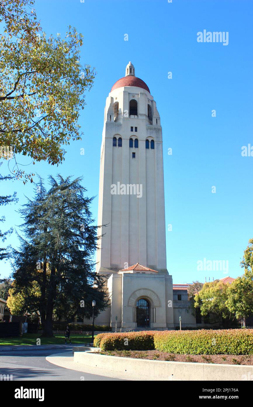 Hoover Tower, Stanford University, California Stock Photo