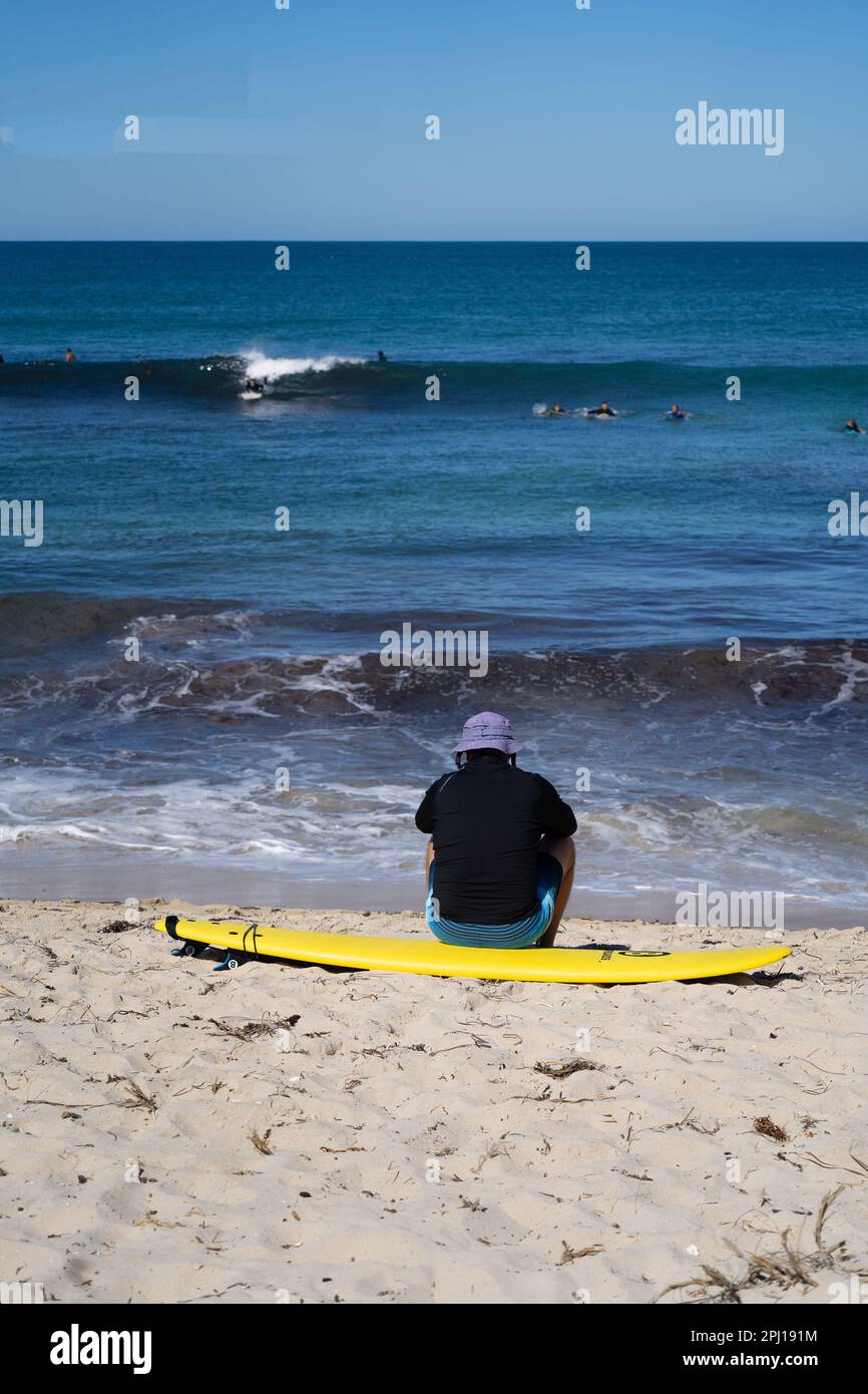 A day relaxing on the beach at Yanchep, Perth, Western Australia when