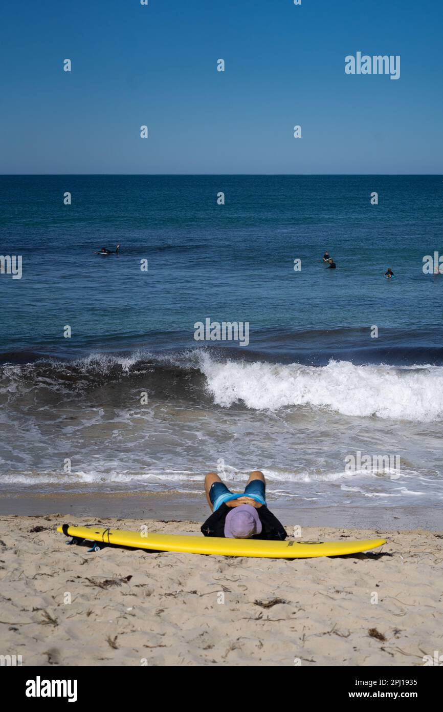 A day relaxing on the beach at Yanchep, Perth, Western Australia when