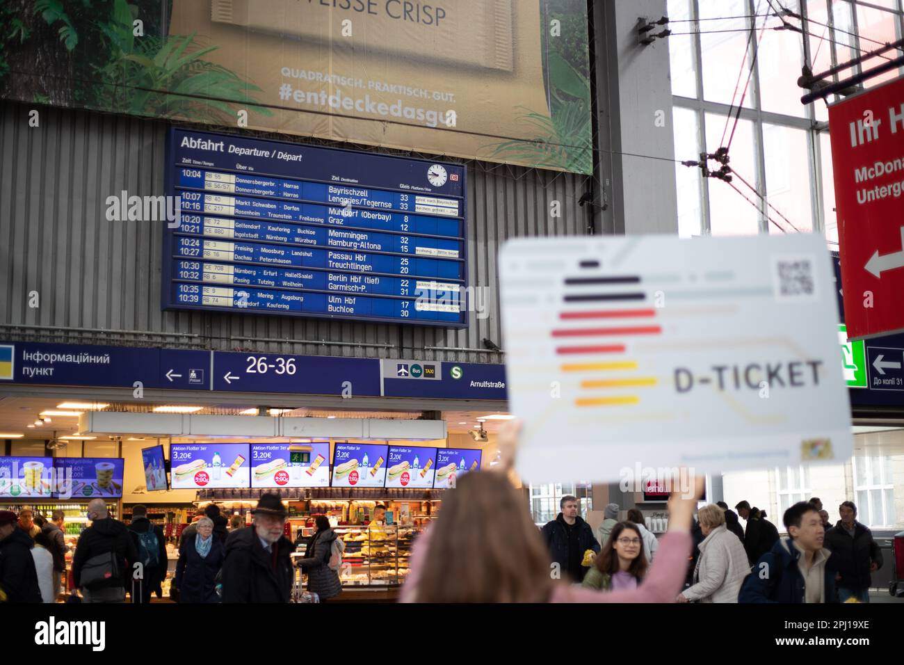 Munich, Germany. 30th Mar, 2023. Symbolic Image The socalled 49EuroTicket will be introduced