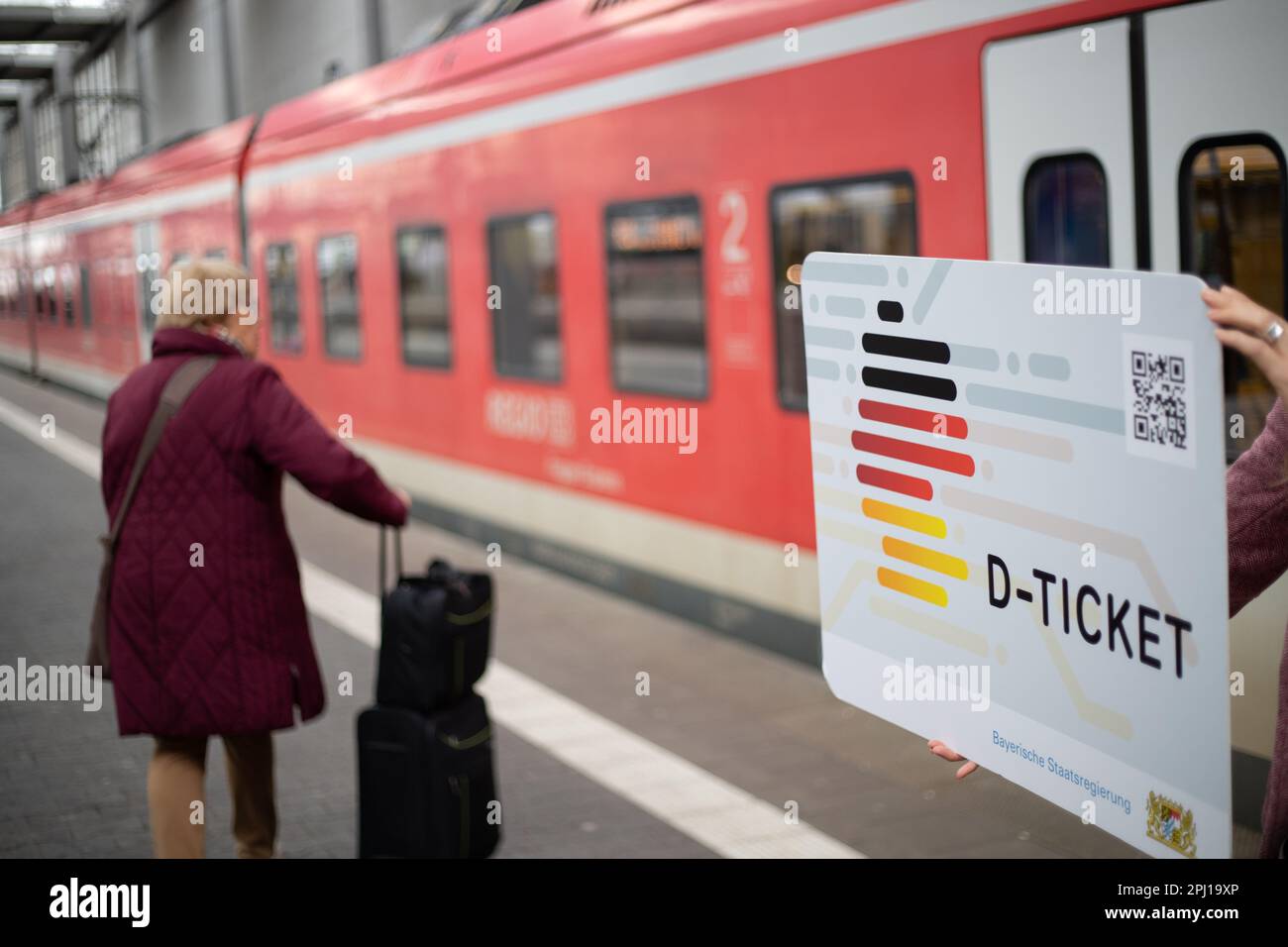 Munich, Germany. 30th Mar, 2023. Symbolic Image The socalled 49EuroTicket will be introduced