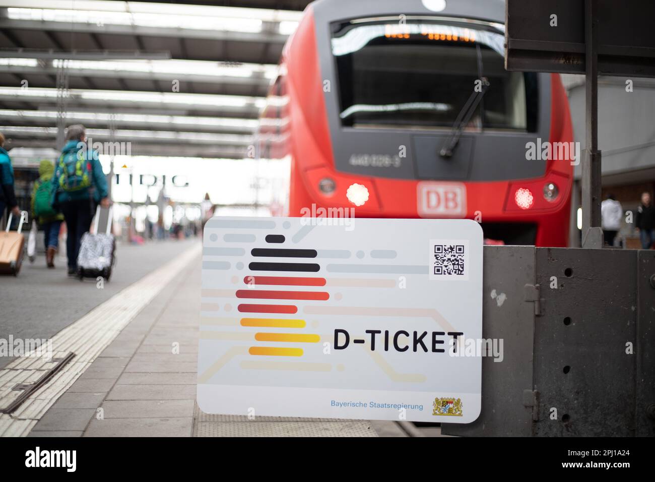 Munich, Germany. 30th Mar, 2023. Symbolic Image The socalled 49EuroTicket will be introduced