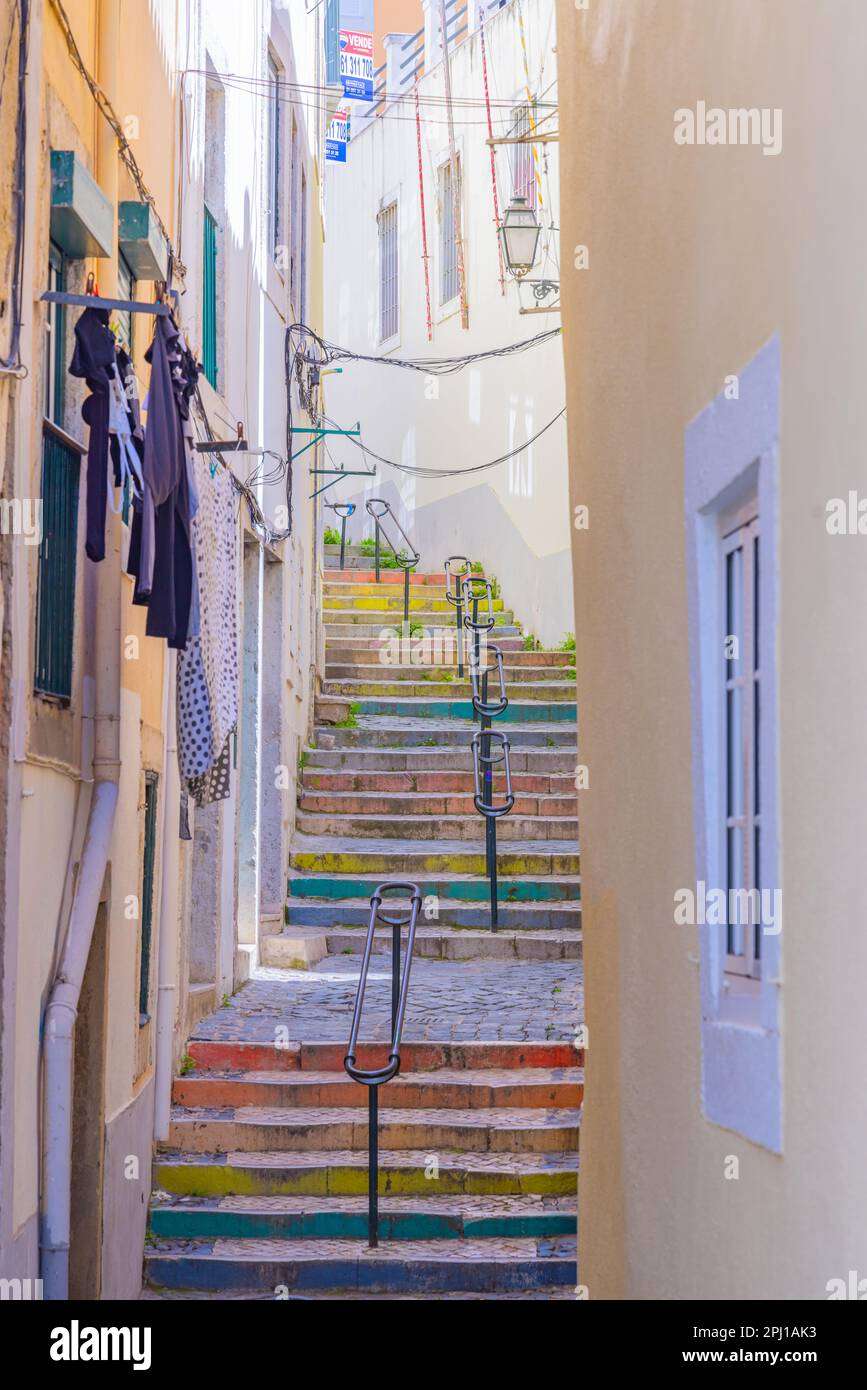 Stairs painted in rainbow hi-res stock photography and images - Alamy