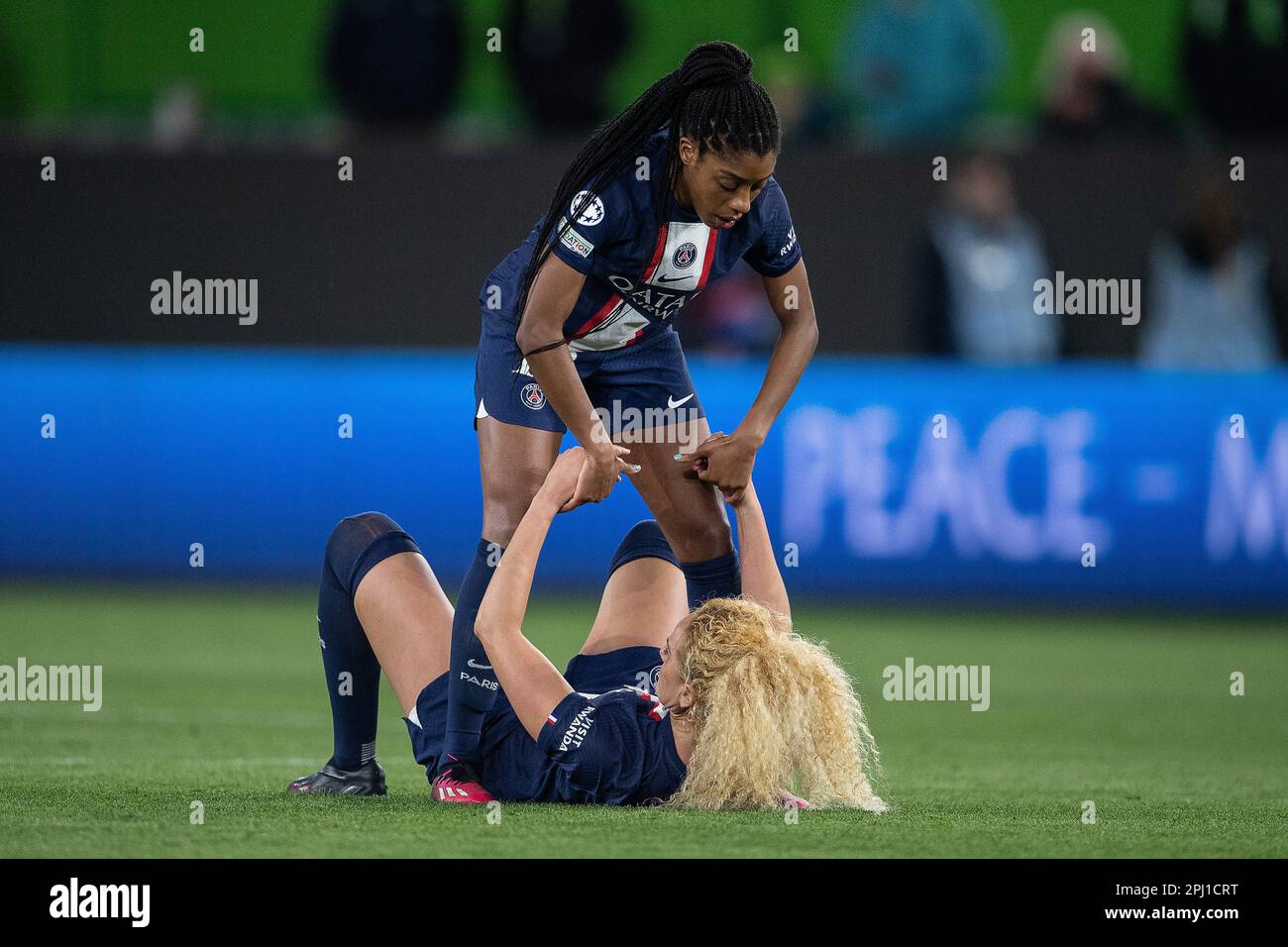 Wolfsburg, Germany. 30th Mar, 2023. Soccer, Women Champions League