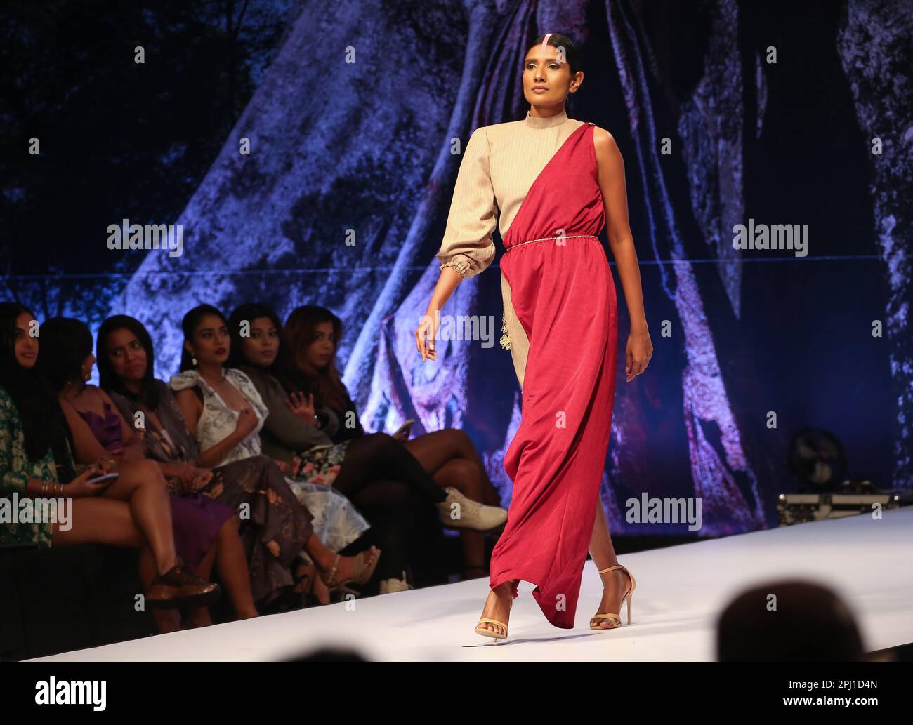 Colombo, Sri Lanka. 30th Mar, 2023. A model is presenting a creation by ...