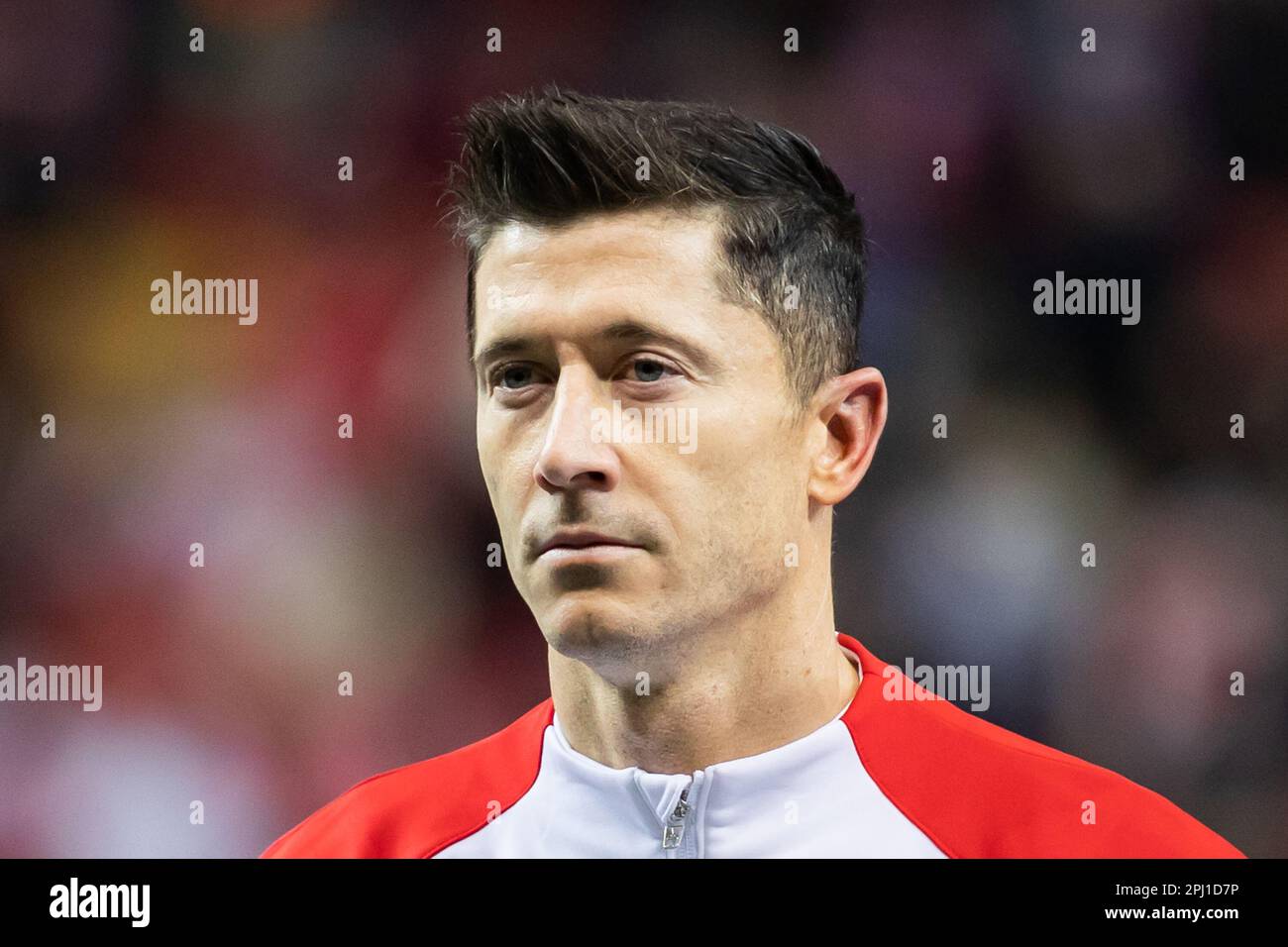 Robert Lewandowski of Poland seen during the UEFA EURO 2024 qualifying