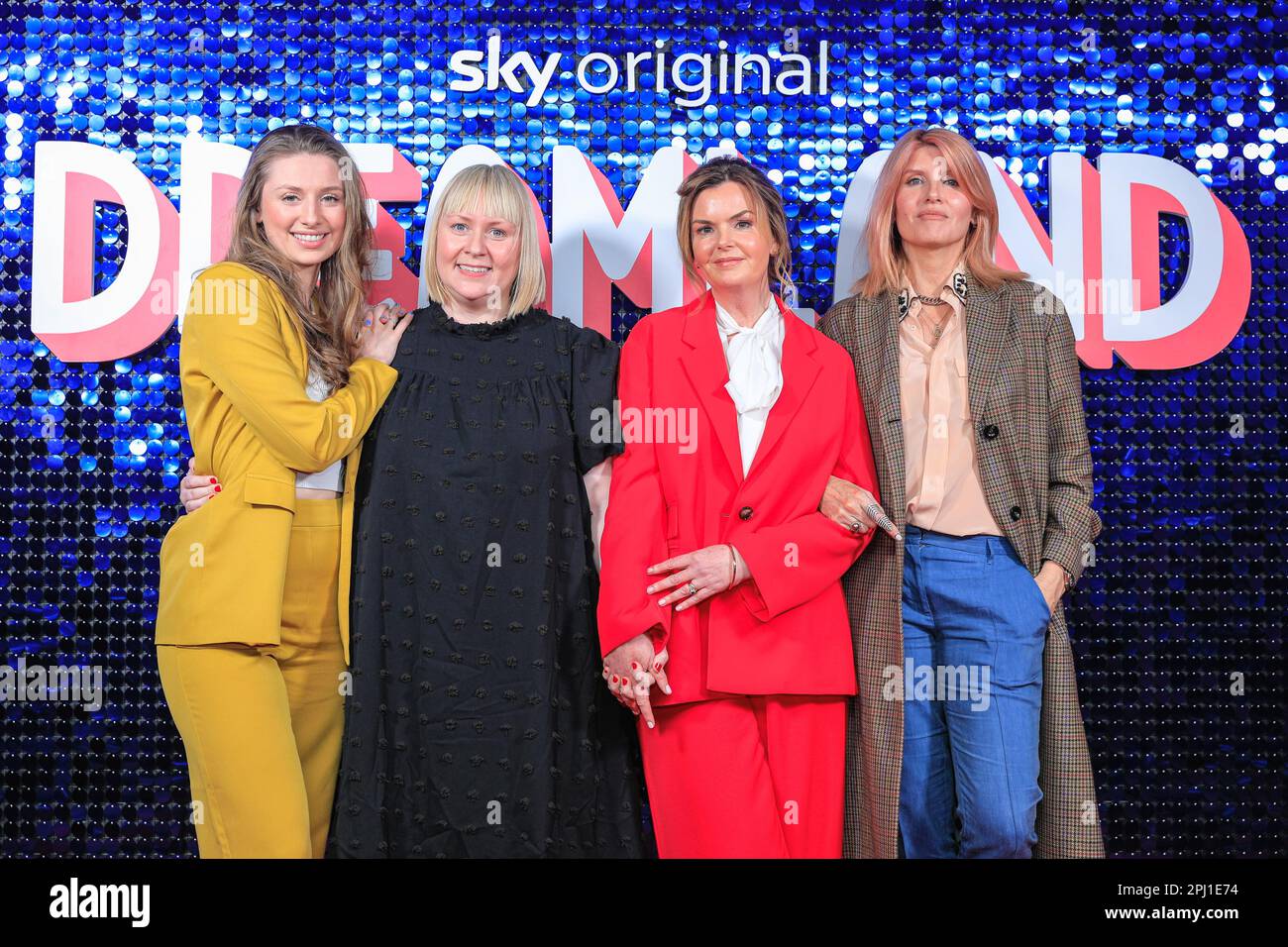 Picturehouse Central, London, UK. 30th Mar, 2023. at the photocall for new dark comedy 'Dreamland'. Dreamland is a new Sky Atlantic comedy set in Margate that evolves around a multi-generational family and four sisters reunited in the Kentish coastal town. Credit: Imageplotter/EMPICS/Alamy Live News Stock Photo