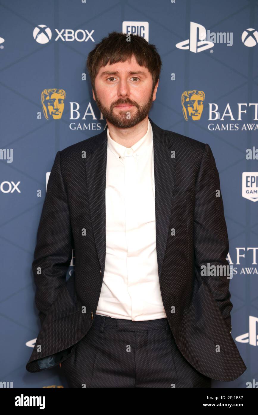James Buckley arriving for the BAFTA Games Awards at the Queen