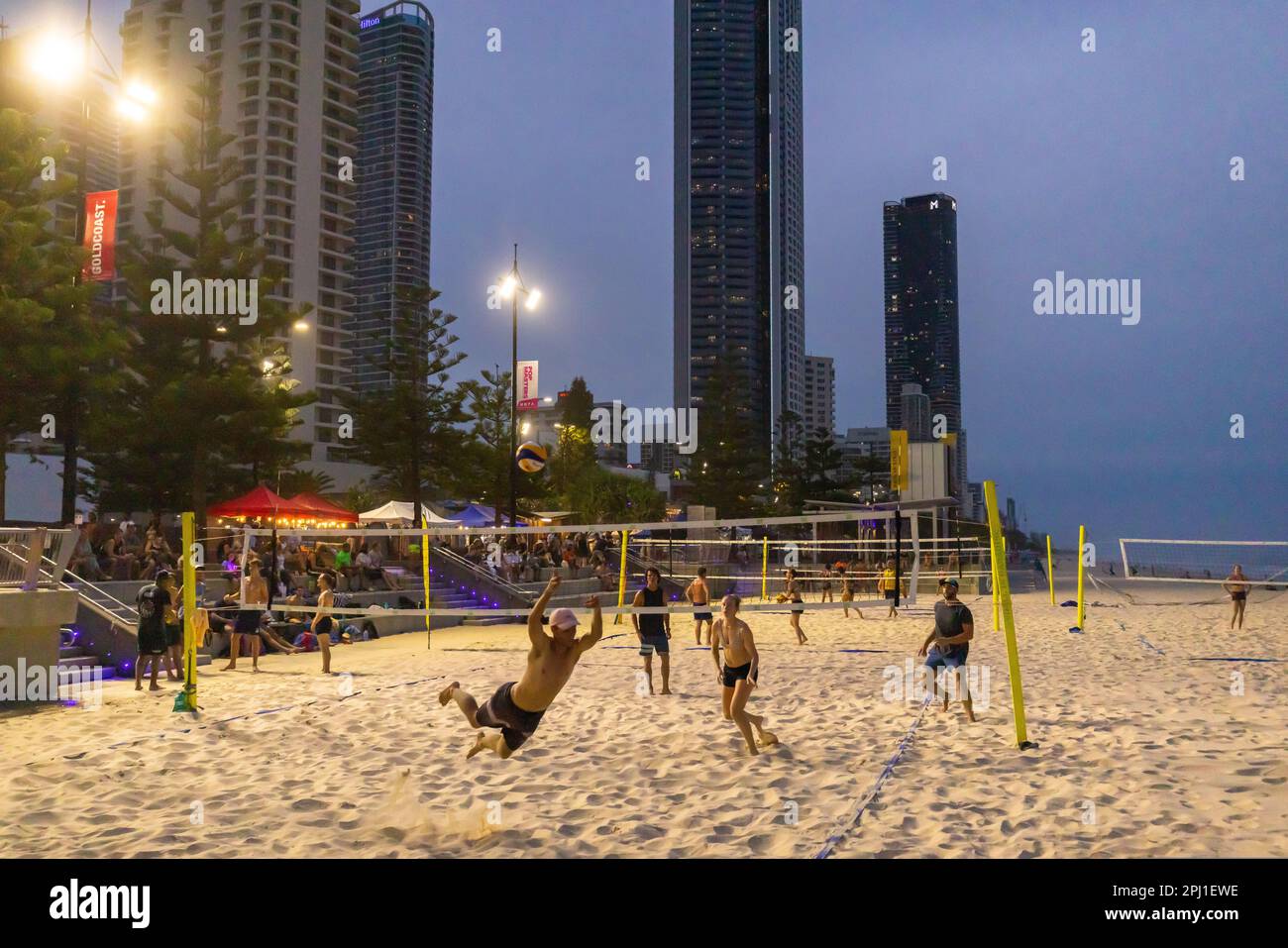 Surfers Paradise QLD Australia 9 March 2023 Beach volleyball
