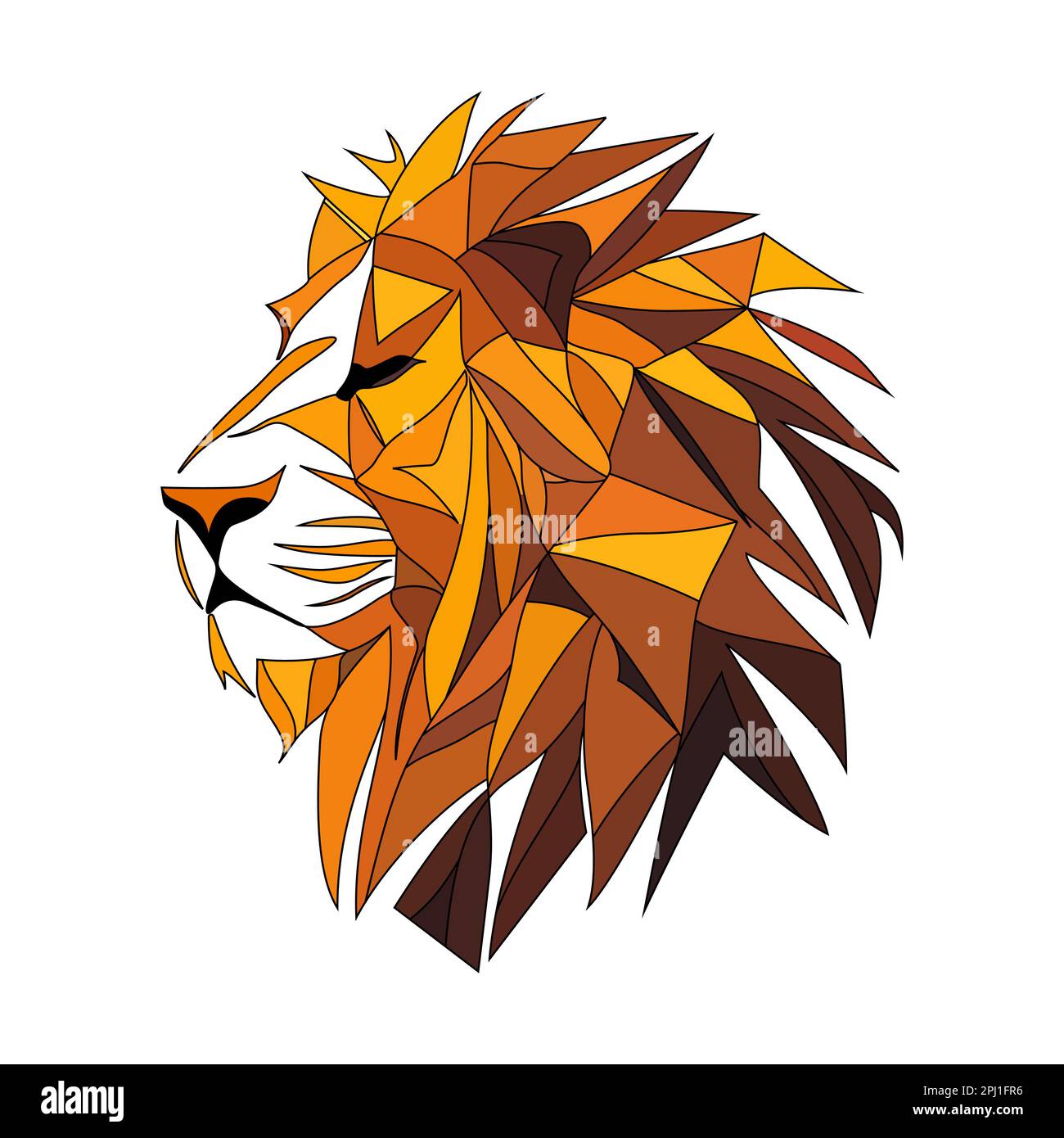 Lion polygon Stock Vector Images - Page 2 - Alamy