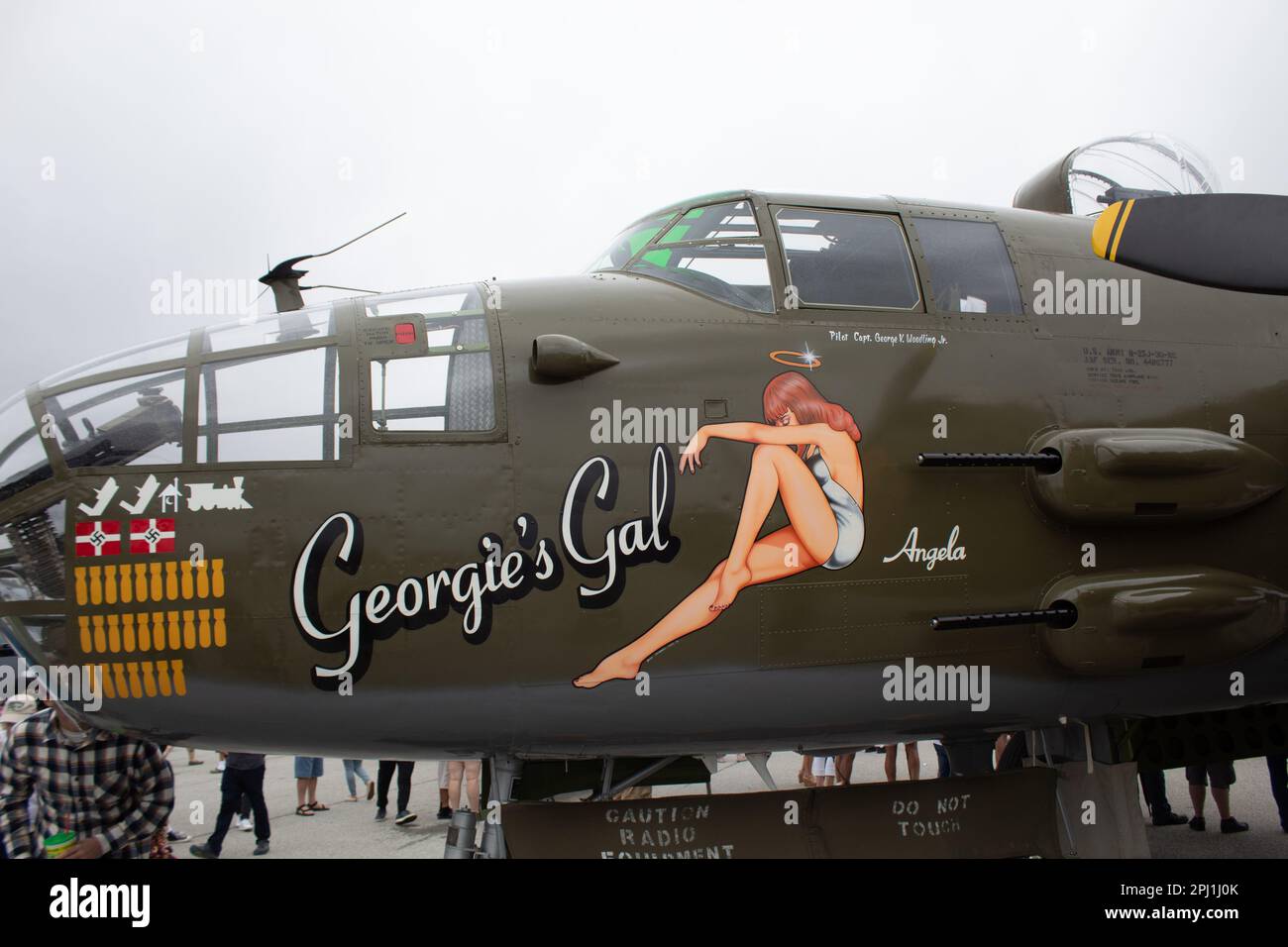 Georgie's Gal B-25 Mitchell Stock Photo
