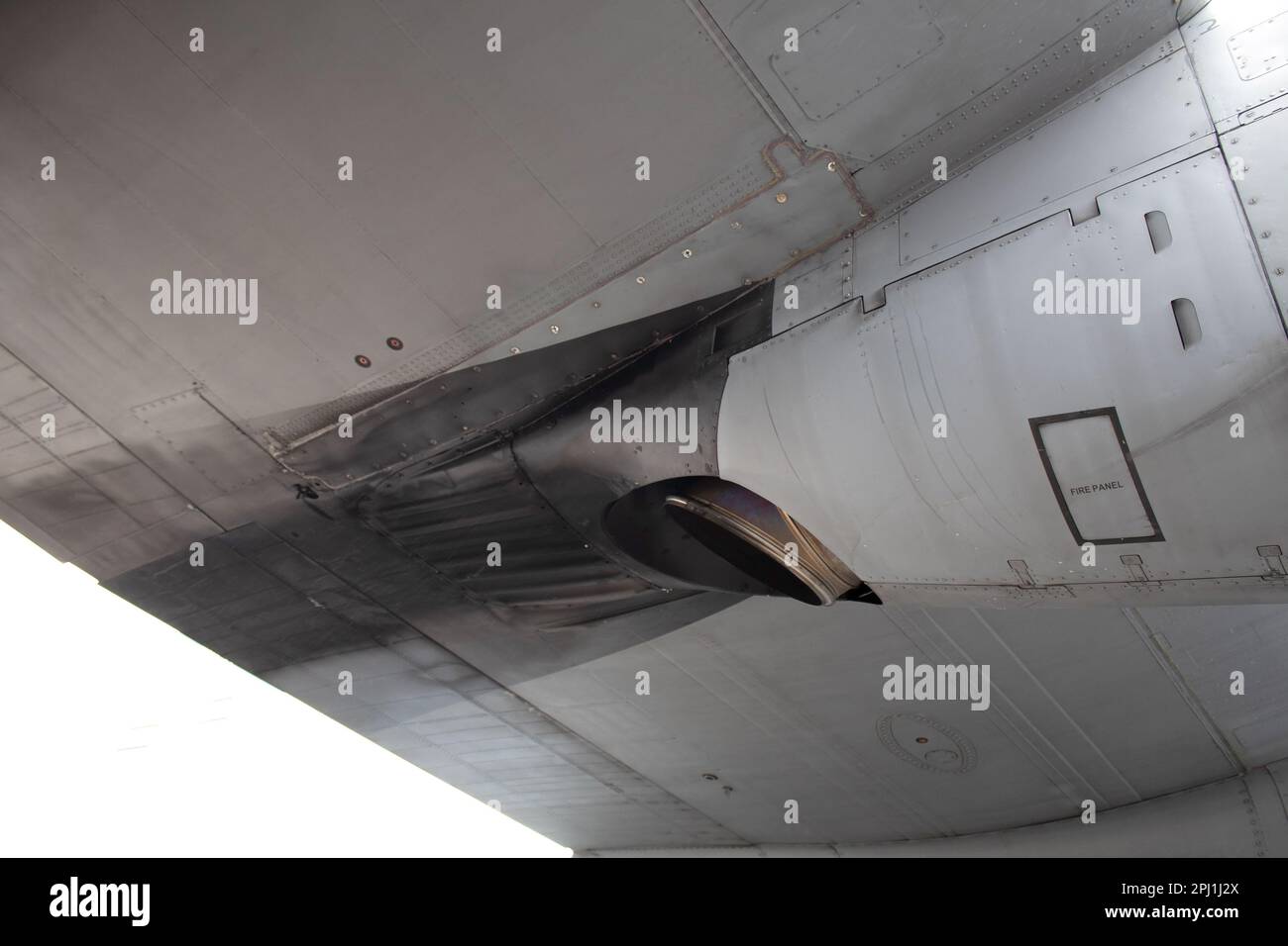 C-17 wing underside Stock Photo