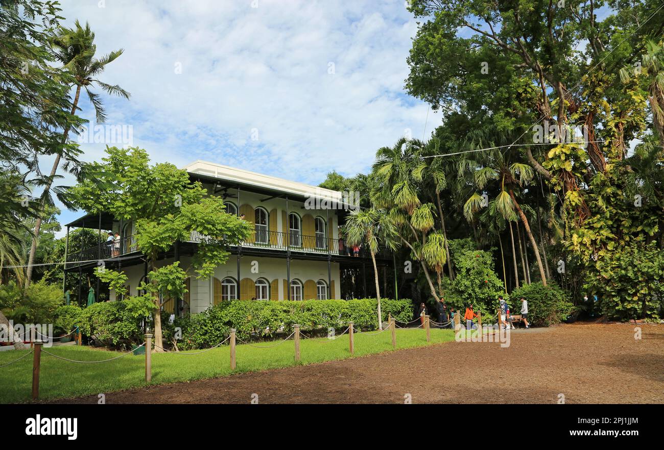 View at Hemingway house Key West, Florida Stock Photo Alamy