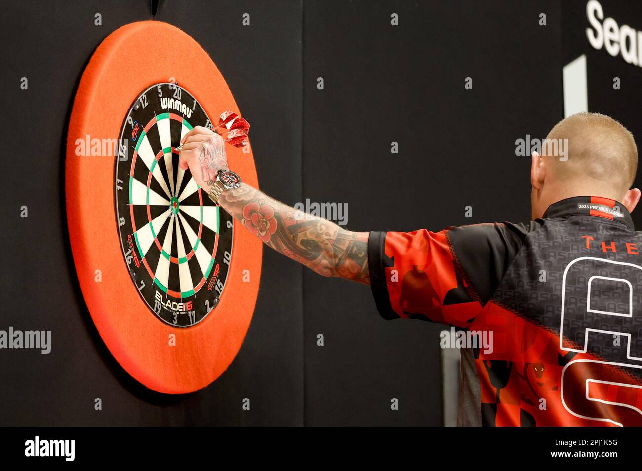 Berlin, Germany. 30th Mar, 2023. Darts Premiere League, 9. league day