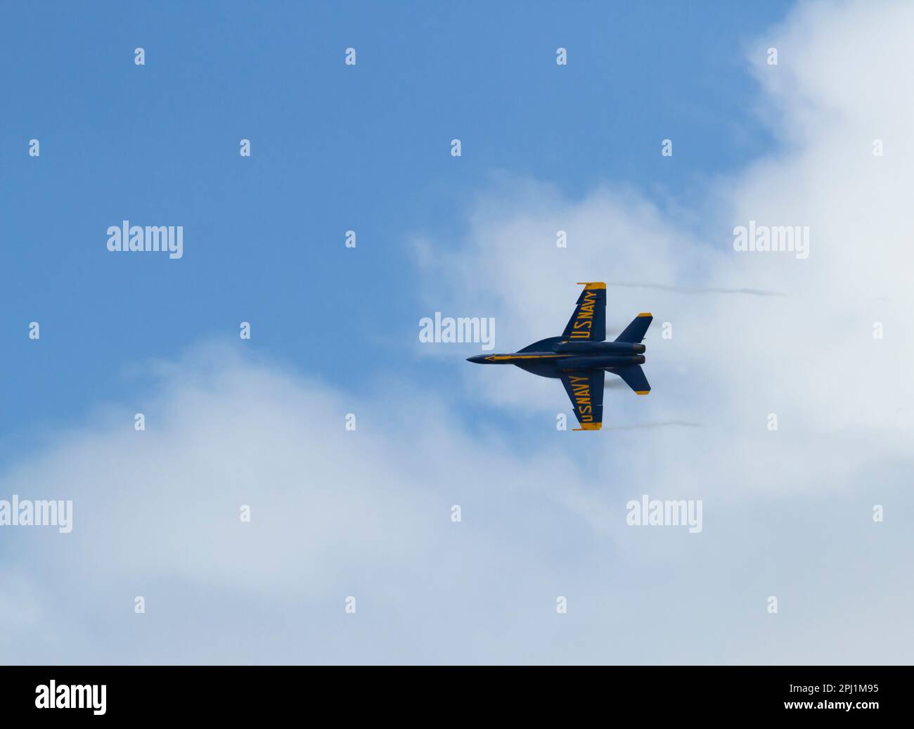 F/A 18  Super Hornet flight demonstration Stock Photo