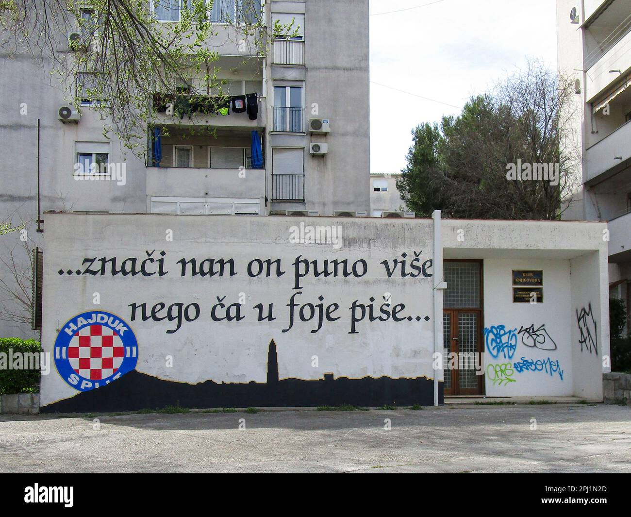 Hajduk Split graffiti  Splits, Graffiti, Soccer club