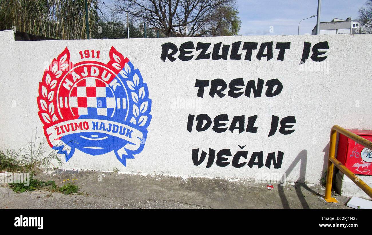 Hajduk Split Mural, Croatia