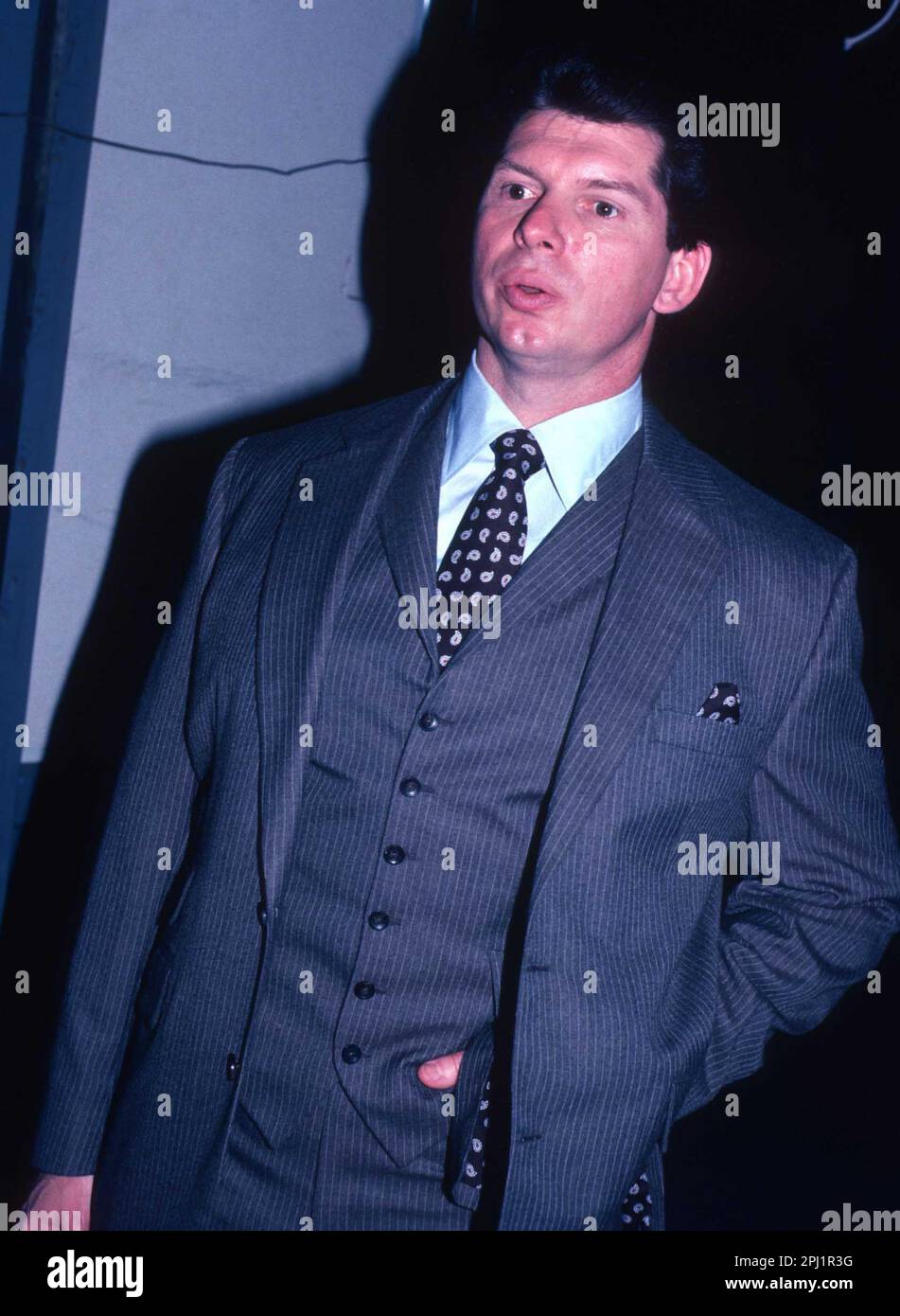 1987 Vince McMahon Photo by John Barrett/PHOTOlink Stock Photo - Alamy