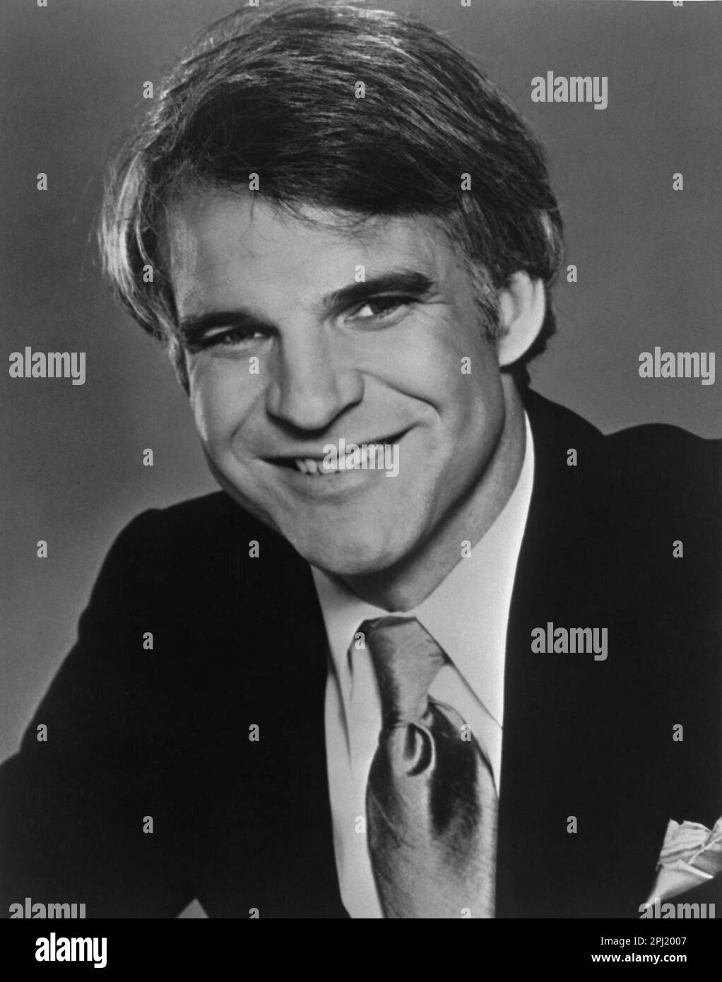 PR shot of American actor, comedian, writer, producer, and musician,  Steve Martin Stock Photo