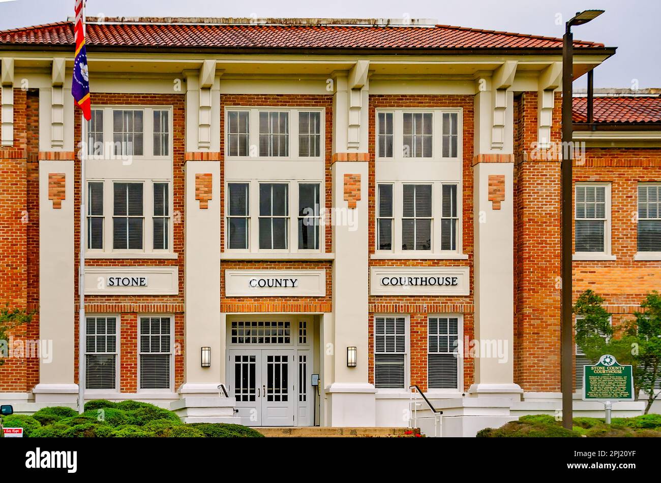 The Stone County Courthouse is pictured, March 29, 2023, in Wiggins, Mississippi. The Neo