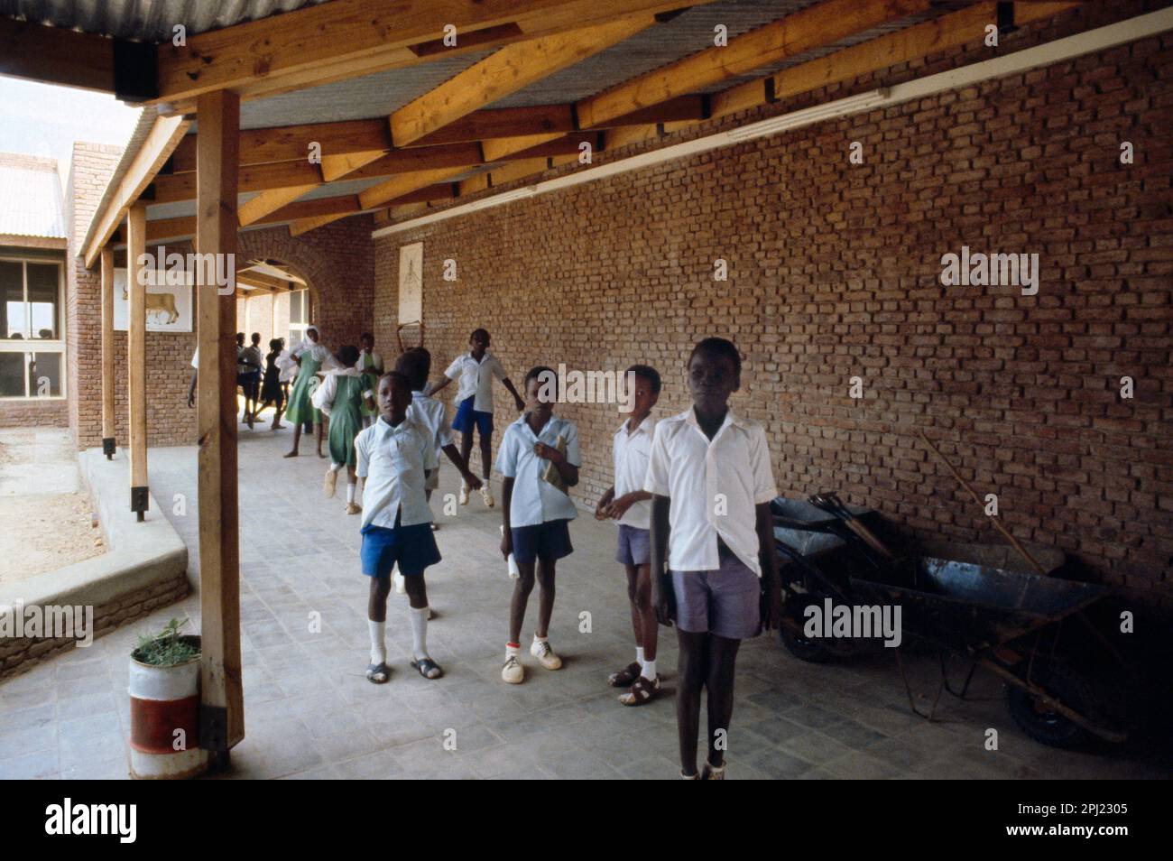 Children going to School Kenana Sudan Stock Photo