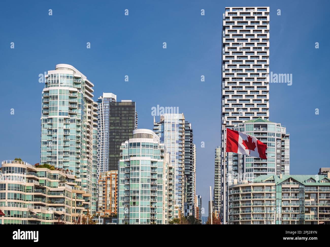 Modern apartment buildings in Downtown Vancouver. Vancouver House