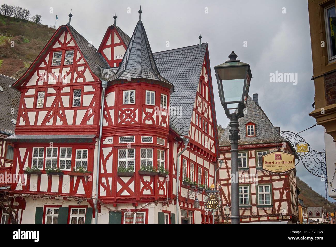 Oberstrasse 64, 55422, Bacharach (Bacharach am Rhein),  Mainz-Bingen district, Germany Stock Photo